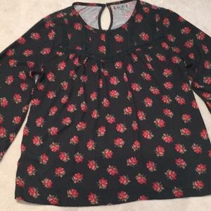 Loft Forrest green top